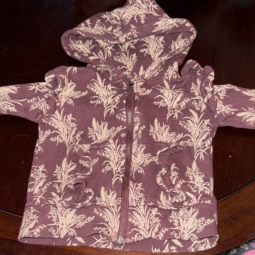 Kate Quinn Purple and Cream Kids Hoodie